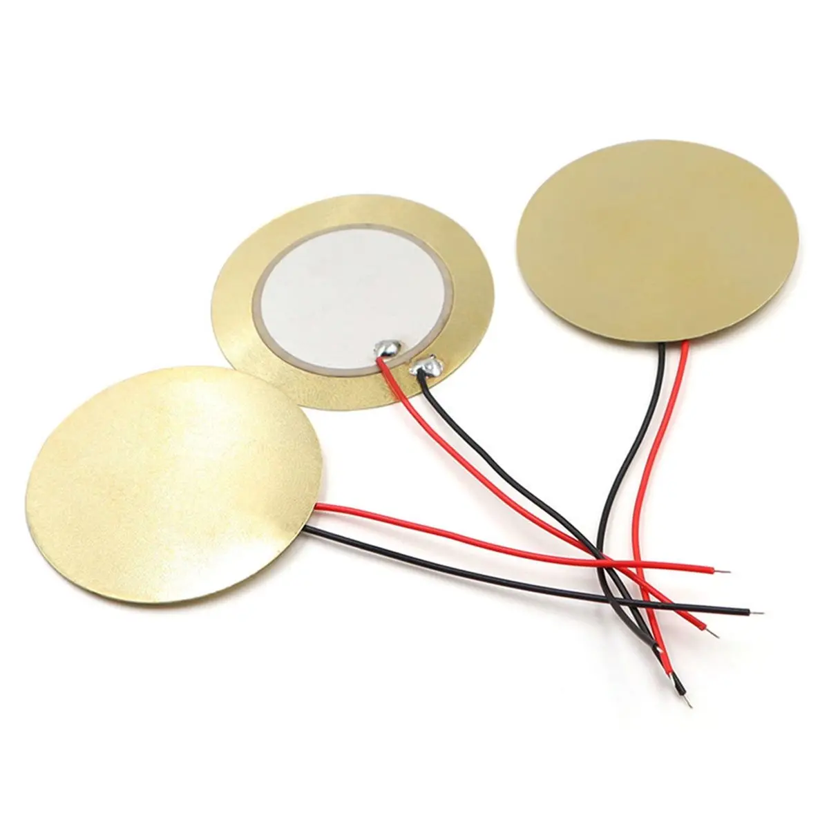 20PCS XHXDZ 35MM Piezoelectric Ceramic Plates with Wire Buzzer Piezo Elements for DIY Projects and Electronics