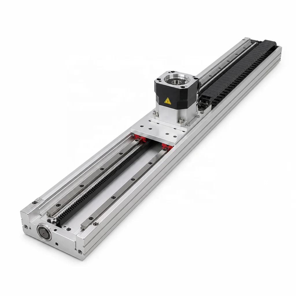 QG Brand Rack Pinion Linear Module Robot 7th Axis Gear Rack Drive Linear Actuator Servo Motor Linear Guide Rail Model QGZH178