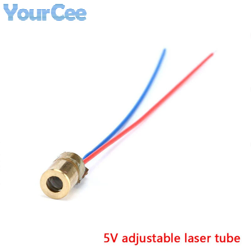 2pcs 650nm 5mW Red Point/Line/Cross Laser Module Head Glass Lens Focusable Focus Adjustable Laser Diode Head Industrial Class