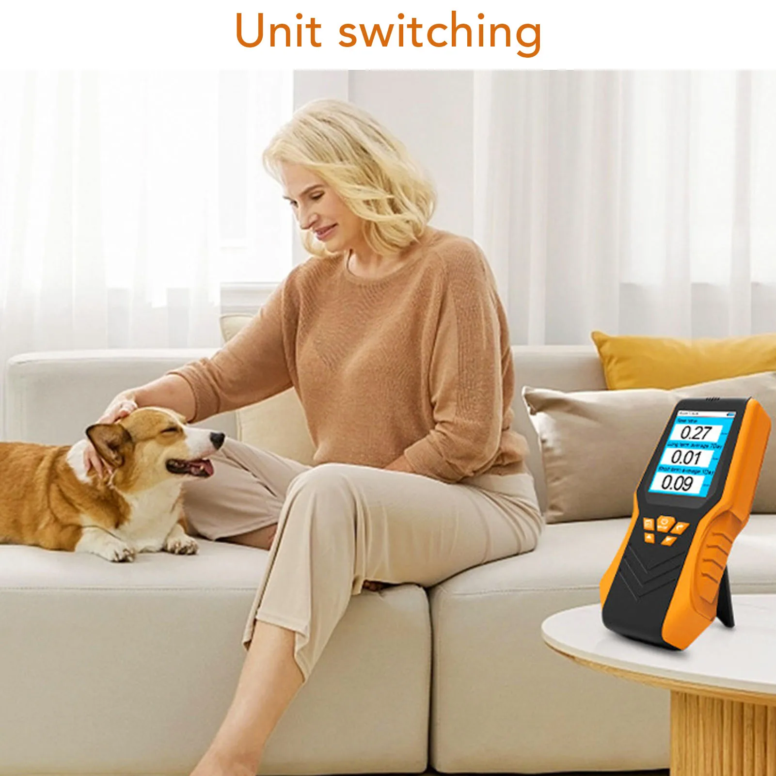 كاشف الراديون يده كاشف الراديون دقة في الوقت الحقيقي طويل المدى القصير متوسط شاشة الكريستال السائل طقم اختبار الرادون للمدرسة المنزلية