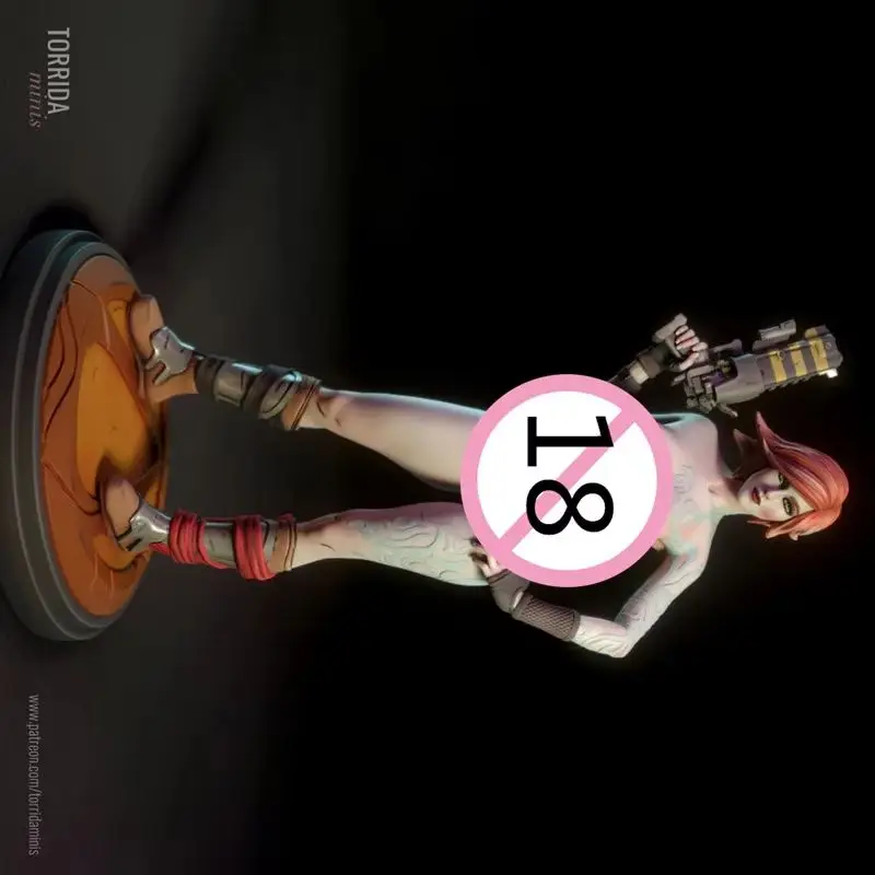 

1/24 Scale 75mm Resin Figure Lilith Nsfw Assemble Model Kit Unassembled and Unpainted 3D Statue toy