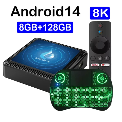 Muy rápido Q17 Android14 8K Ultra 4K Smart TV Box Allwinner H313 5G Wifi BT5.4 Asistente de Google 8GB128GB Android 14 reproductor multimedia