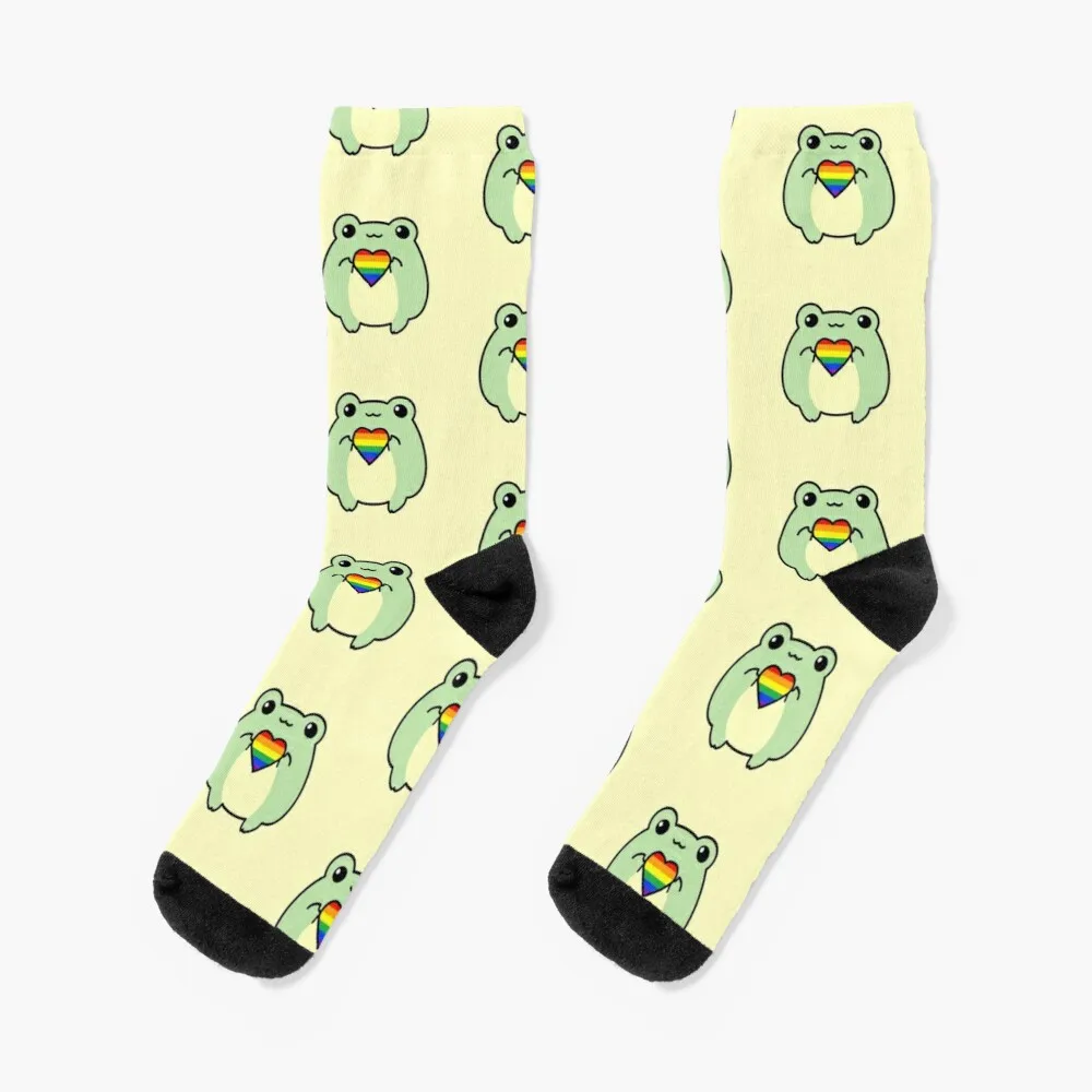 

Pride Frogs: Rainbow Flag Socks Anti-Slip Socks Man Sport Man Sock Fashion Socks