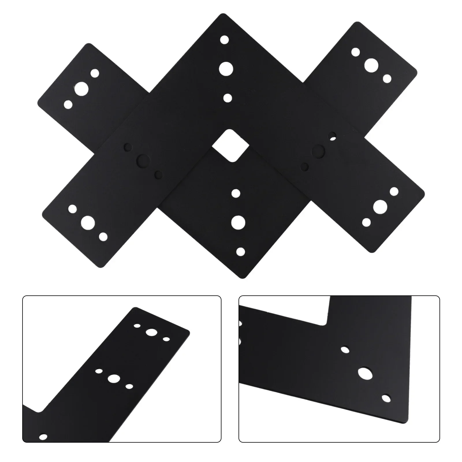 

Tools 10 x10 Black Flat Bracket Wide Compatibility Engineered Industrial L Shape Steel Thick Versatile Coating