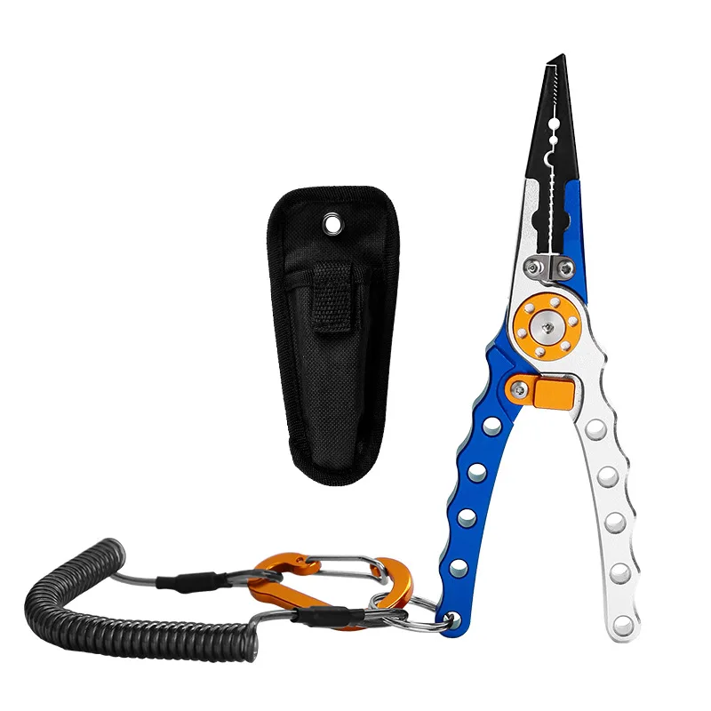 

Fishing Pliers Wire Cutting Machine Multifunctional Aluminum Alloy Scissors Unhooking Fishing Equipment Sports and Entertainment