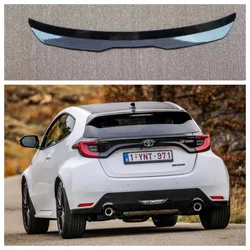 SPOILER WING EXTENSION FOR for Toyota GR Yaris MK4 2020- Rear Spoiler Cap High Quality ABS Plastic Car Trunk Wing Rear Roof Lip