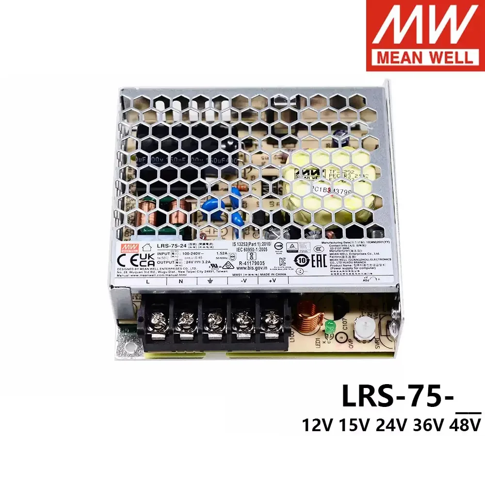 ويان ويل LRS-75 سلسلة LRS-75-5 LRS-75-12 LRS-75-15 LRS-75-24 LRS-75-36 LRS-75-48 75W LRS-75 LRS #3