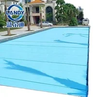Landy PC Coperture e bobine per piscine elettriche retrattili automatiche per piscine Design a doghe in alluminio per piscine
