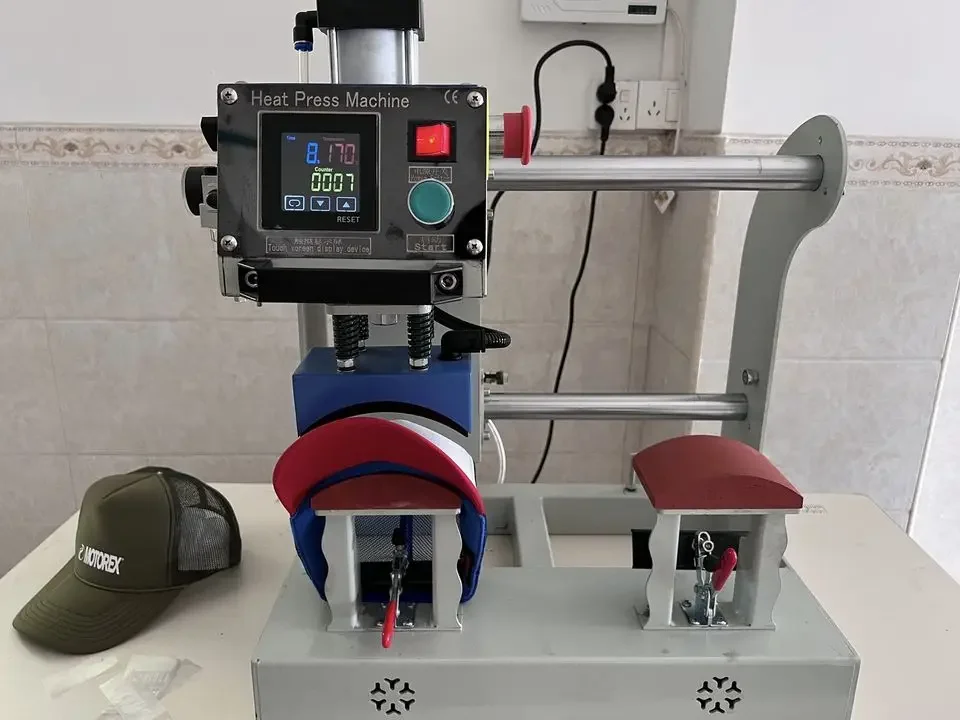 

#For hot selling cap hat Double Station Heat Press Machine for heat transfer designs hat heat press