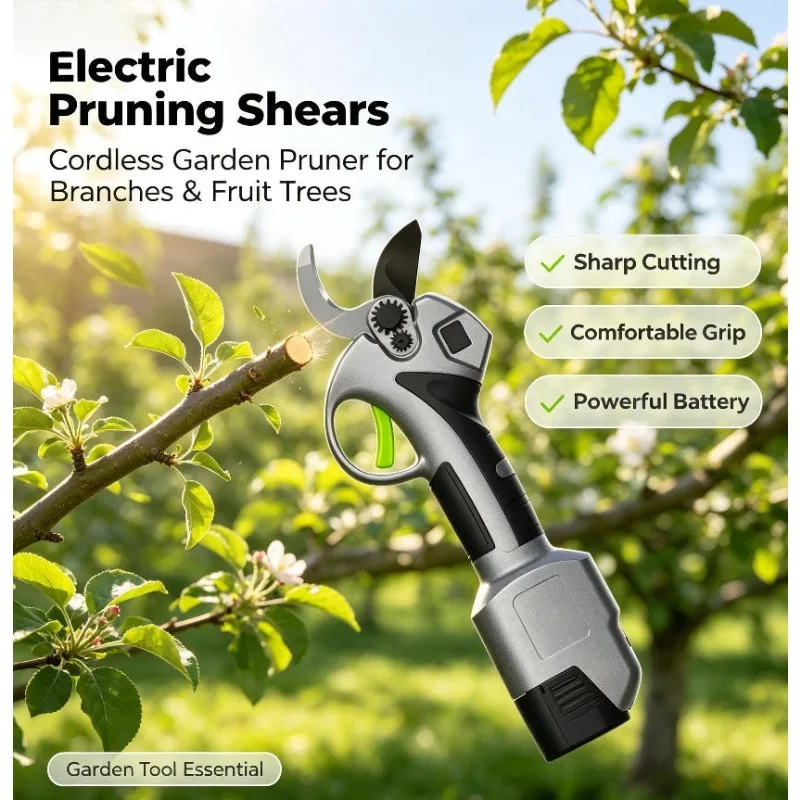 Electric Pruning Shears 16.8v High Power Lightweight Professional 3.2 Cm Pruning Orchard Tool Herramientas Bonsái