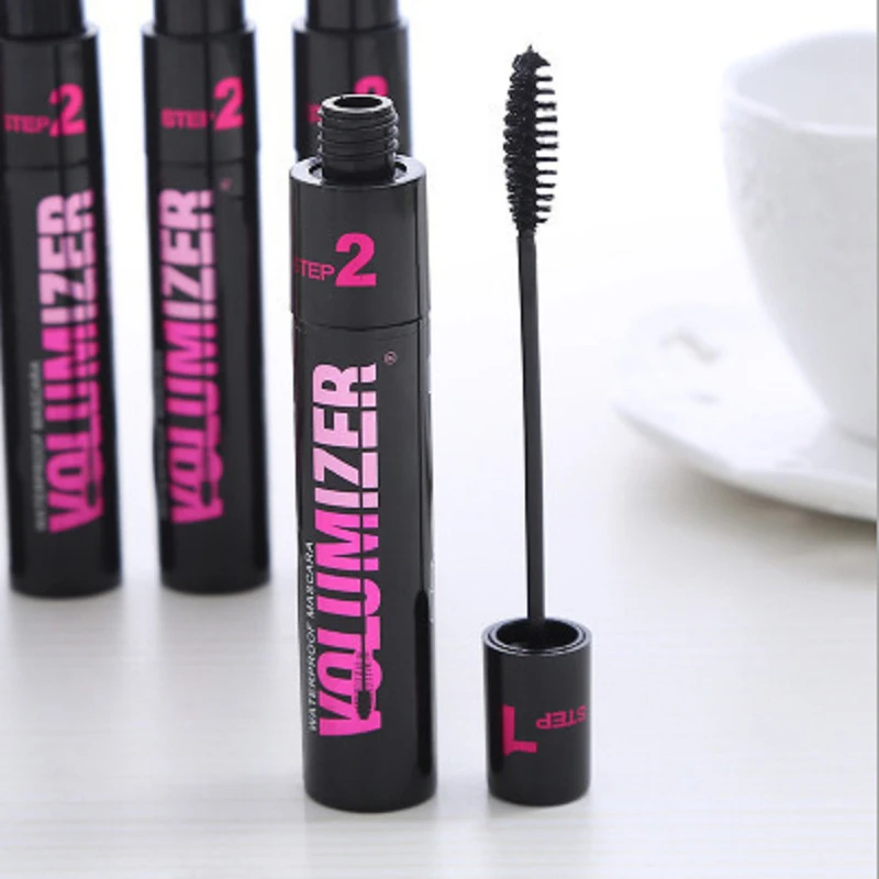 2in1 Double Purpose Mascara Waterproof Thick Lengthening Lash Extention Sweatproof Curling Brushes Eye Fiber Mascara New