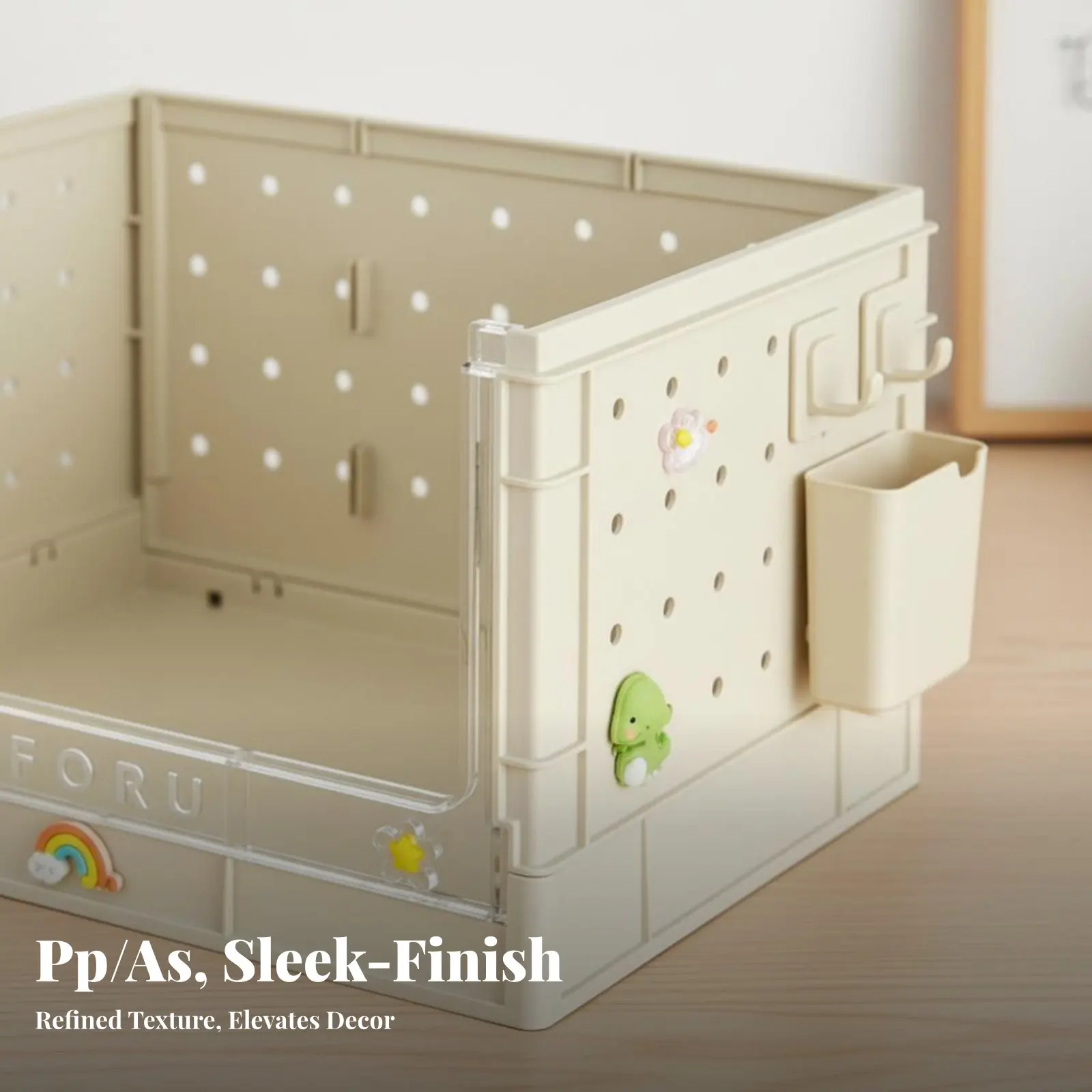 

Складной органайзер-коробка для перфорированной доски с прозрачными дверцами для легкого доступа, для студентов, офисных работников, спальни