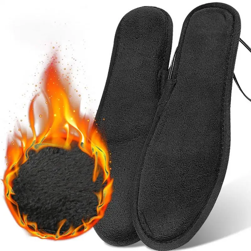 USB Heated Shoe Insoles Electric Foot Warming Pad Feet Warmer Sock Pad Mat Anti-slip Winter Outdoor Sports Heating Insole