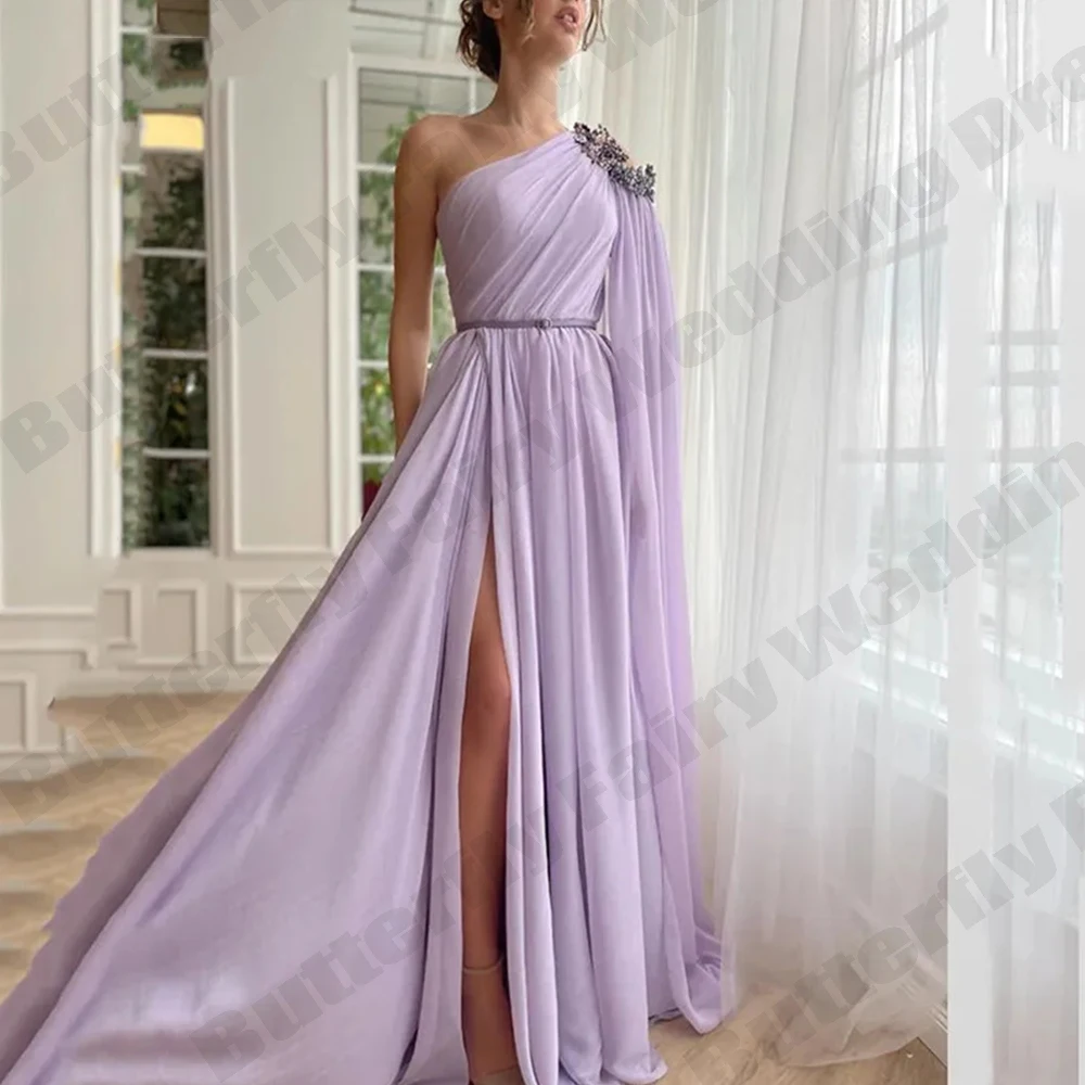 

Elegant Gentle Off Shoulder Sleeveless High Split Party Long Dresses Women Stretch Beautiful Flower Mopping Evening Dresses 2023