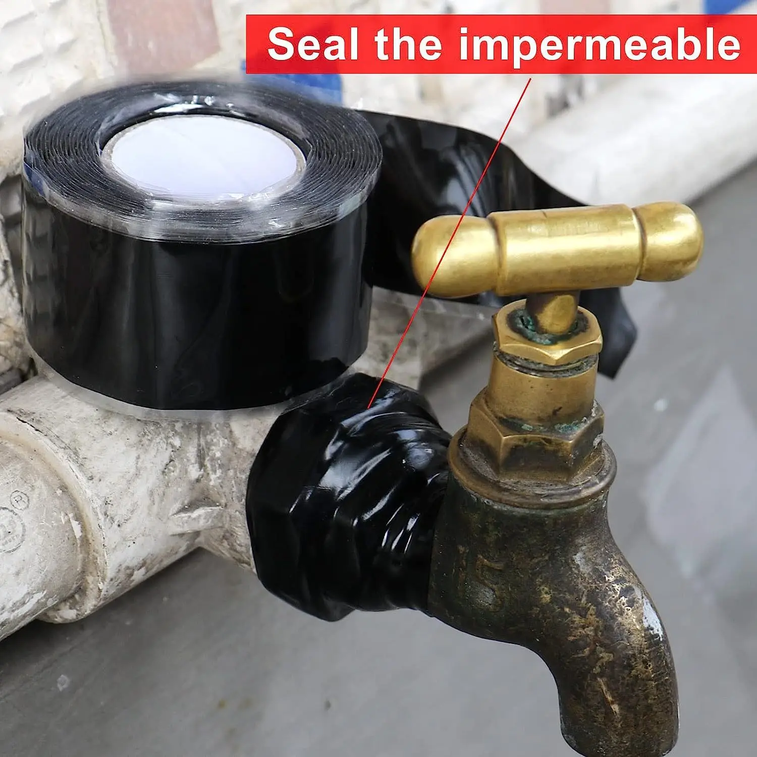 Universal Versatile Self-Fusing Silicone Tape Waterproof High-Temperature Resistant for Leak Repair & Insulation, Easy Cut
