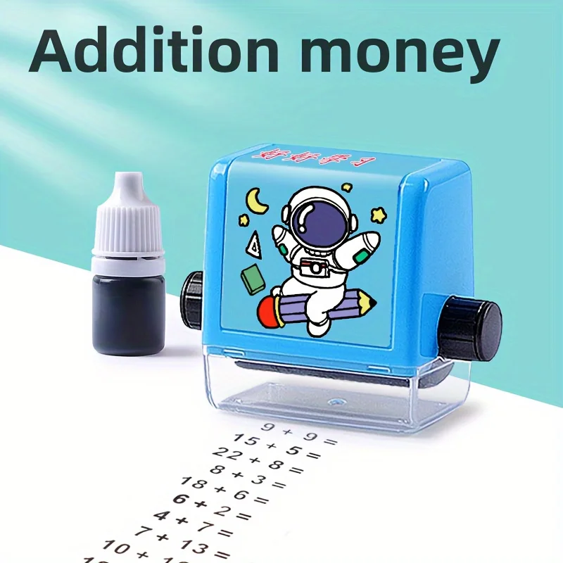 Popular Addition and Subtraction Stamps, Teaching Stamps, Addition and Subtraction Within 100 for Students, Rolling Addition and Subtraction Stamps, Stamp Practice, Rotating and Adjustable Stamp for Problem-Solving, Compact and Portable Stamp, Quick Problem-Generating Stamp, Reusable Stamp