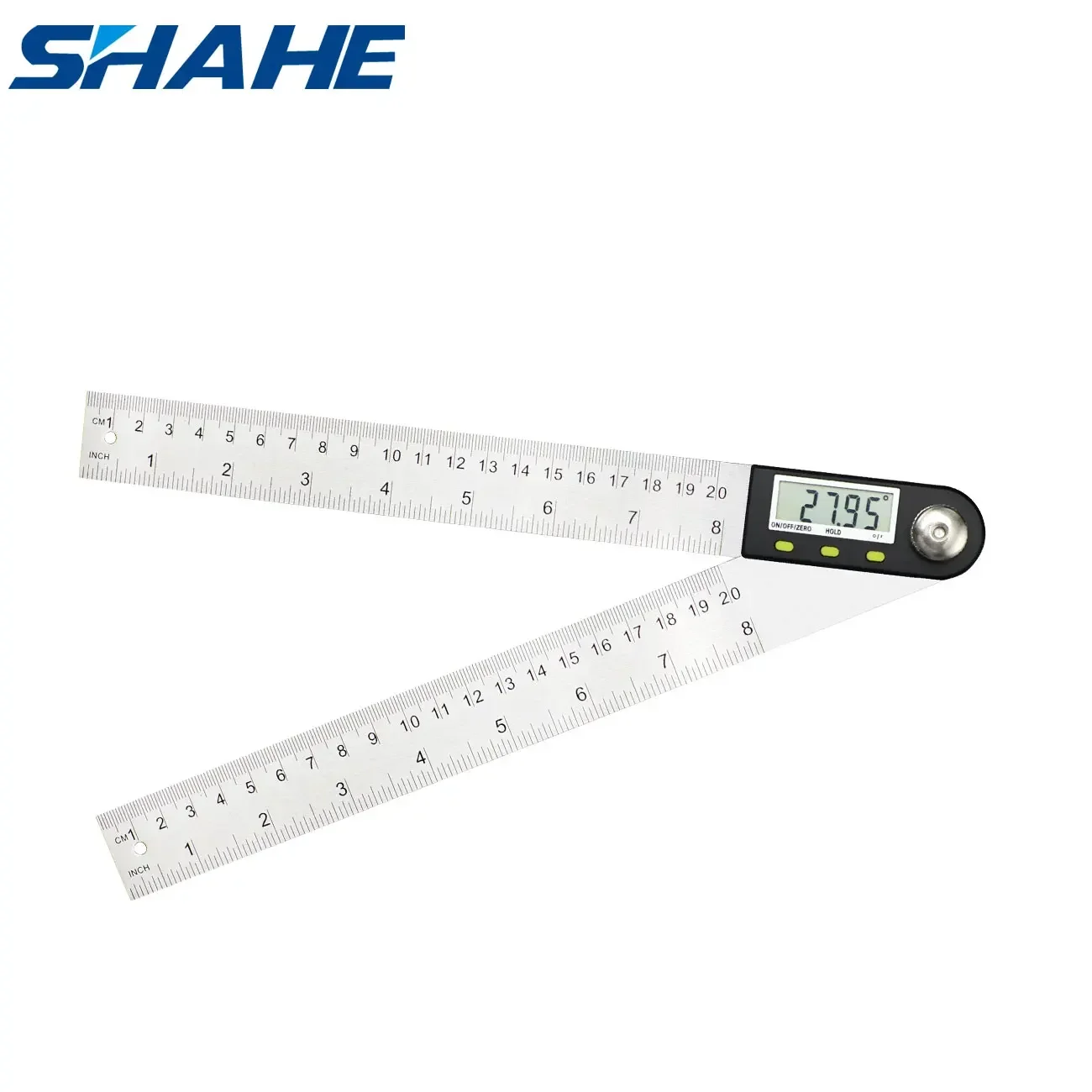 

Shahe 200 mm Digital Protractor Inclinometer Electron Goniometer Angle Ruler Stainless Steel Digital Level Measuring Tool