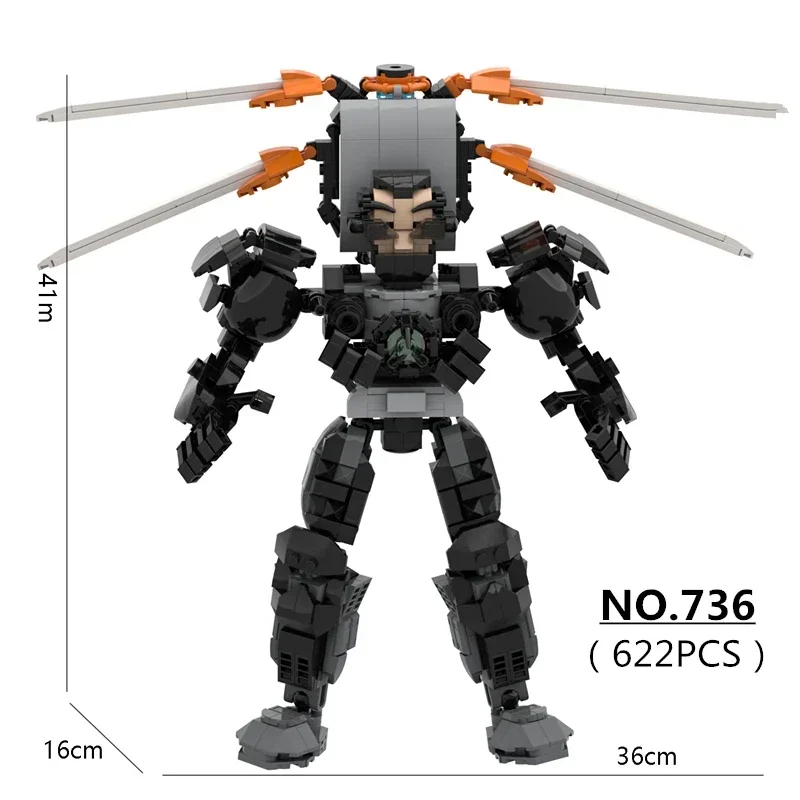 

622pcs/set Skibidi Toilet Zombie Universe Savior Updated G-Man Building Blocks DIY Assembled Bricks Toys For Boys Christmas Gift