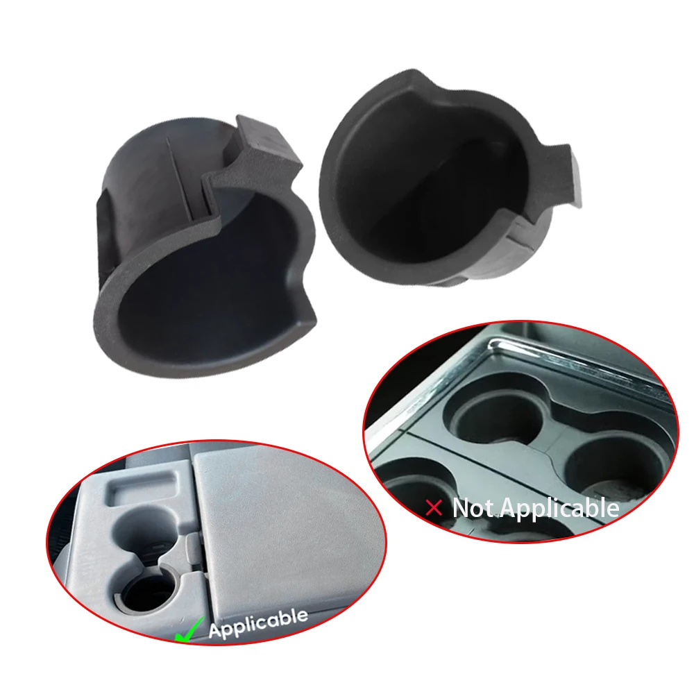 Left and right Cup Holder Insert  For Ford F-250 F-350 Super Duty 2011 2012 2013 2014 2015 2016 Car Accessories BC3Z-2813562-DA