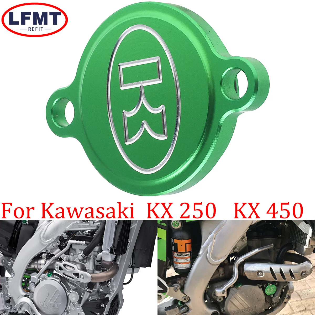 

Dirt bike 250 oil filter cap 450 oil filter cap For Kawasaki KX 250F KX250F KXF250 2005-2016 2017-2020 MX Enduro Dirt Pit Bike