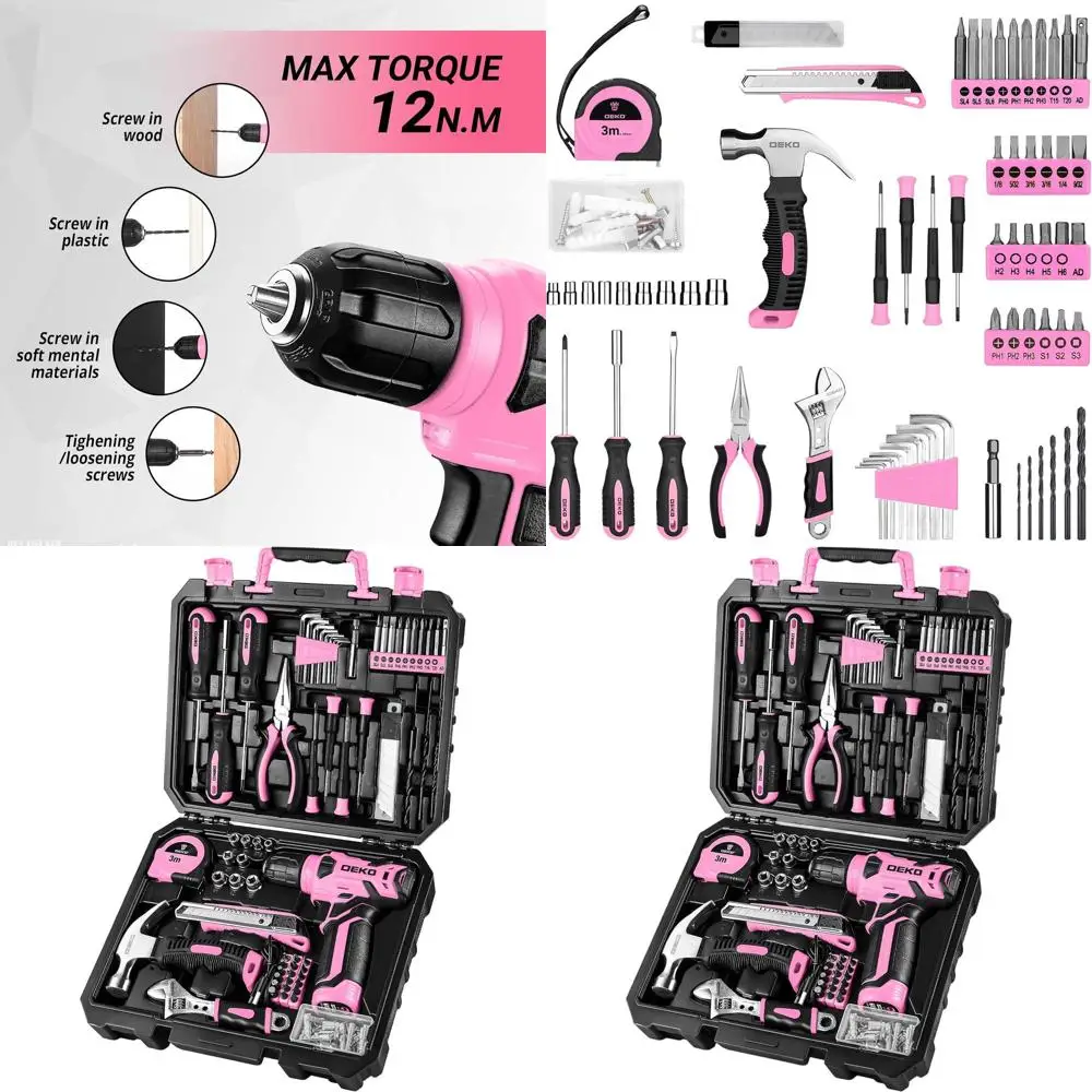 8V Pink Cordless Dr…