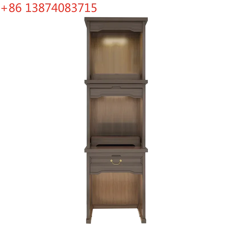 Altar Cabinet Altar Household Three-Layer Buddha Shrine Buddha Cabinet Guanyin God of Wealth Grandpa Shrine
