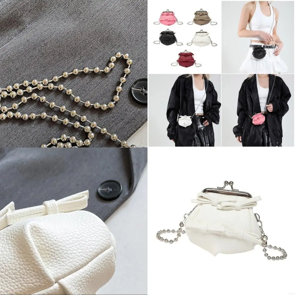 

Компактные сумки через плечо с бантами Женская сумка через плечо с цепочкой на ремне