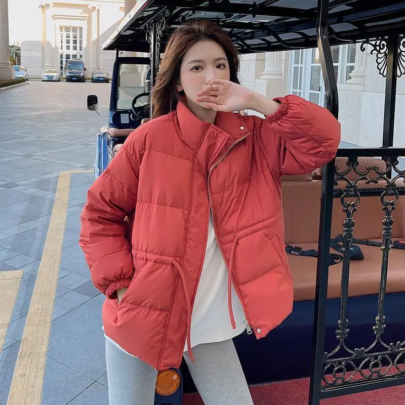 

New Cotton Jacket Parka Women's Cotton-Padded Clothes Ladies Style Loose Student Winter Short Thickened Warm G579