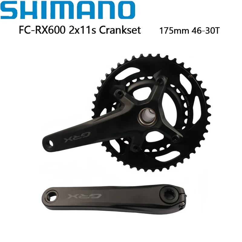 Shimano GRX RX600 2x11S Kurbelgarnitur 170MM 172,5MM 175MM 46-30T Kettenblatt Rad GRX Kies Kurbelgarnitur 22Gang BB72 PF BB RS500 BSA – Detail 12