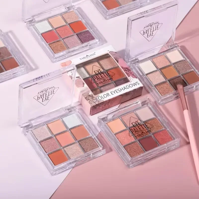 9-Color لطيف الدب عينيه لوحة عارية براون بريق لؤلؤي ظلال العيون ماتي طويلة الأمد الكورية العين طقم مكياج مستحضرات التجميل #2