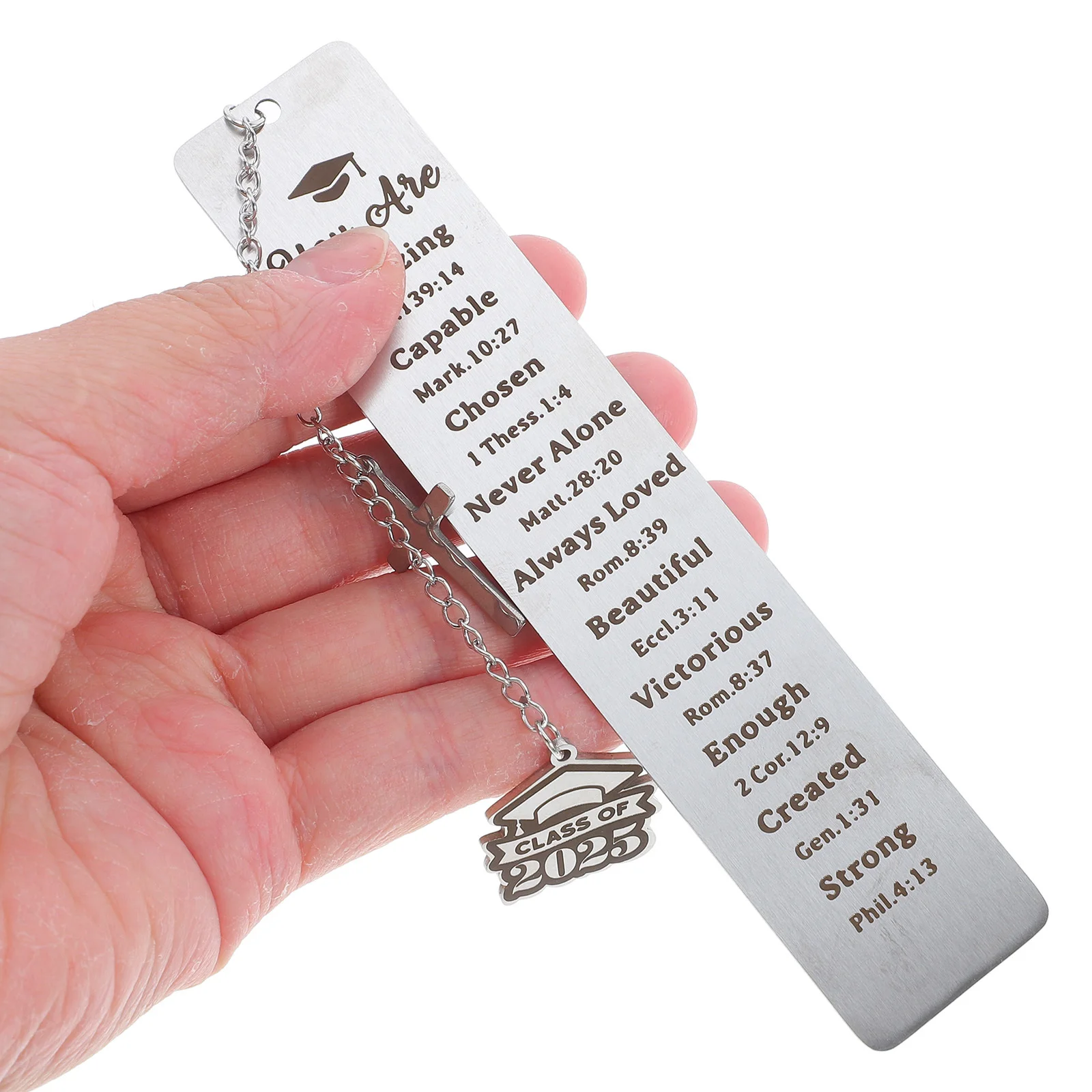 

Stainless Steel Bookmark Graduation Cap Cross Feature Ideal for Teacher Gifts Student Prizes Classroom Rewards Reading Book