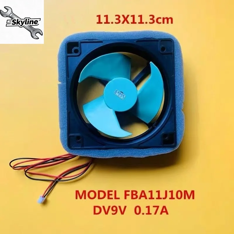 FBA11J10M Refrigerator Fan Compatible Refrigerator Cooling Fan DC 9V 0.17A 11.3cm Fridge Radiator Cooling Fan