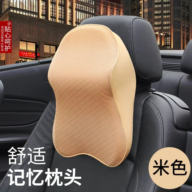 Almohada Universal para coche, memoria espacial, algodón, rebote lento, reposacabezas para el cuello del coche, soporte para la cabeza, Protector de descanso del cuello para Hyundai K3, etc.