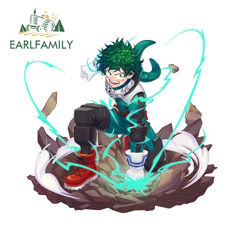 EARLFAMILY 13cm X 12cm Anime Car Stickers For Personality Sunscreen Decals Laptop Motorcycle Vinyl VAN RV JDM Car Wrap Decor