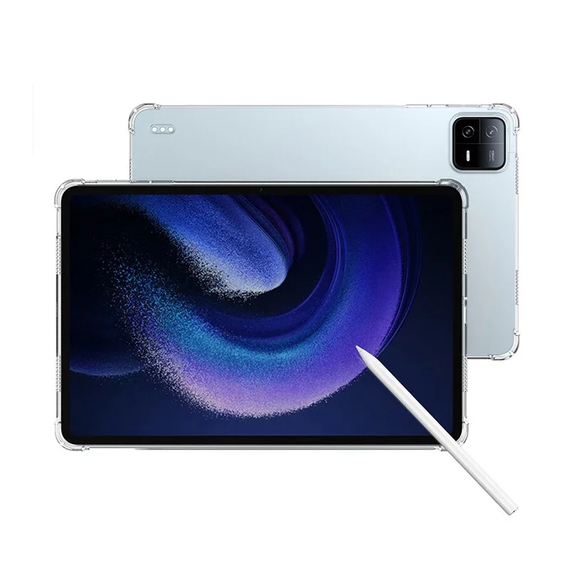 Capa traseira transparente em TPU macio, capa para Xiaomi Pad 6 Pro 2023, Pad5 Pro, Redmi Pad SE 11, Pad 10.61, Mi Pad 4 Plus, 10.1