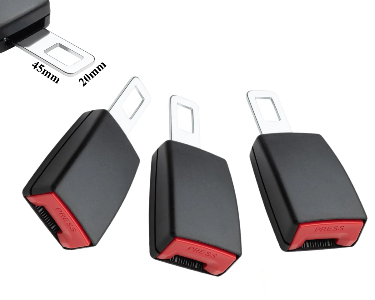 Extensor de Cinto de Segurança Automotivo, Almofada de Extensão para Cinto de Segurança, Fivela de Encaixe, Clipe de Cinto de Segurança, Acessório Automotivo 1-5X
