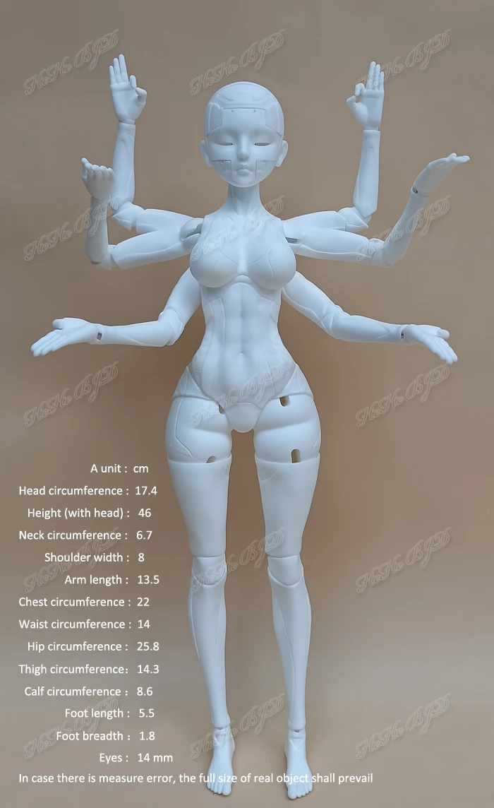 HeHeBJD Asura fantasy doll Thousands Hands Guanyin resin gift