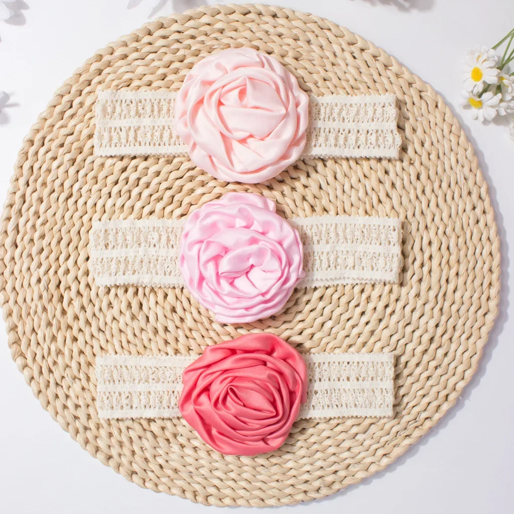 

Новый детский эластичный ремешок для волос, кружевной милый цветок, детский разноцветный головной убор для девочек, детские аксессуары