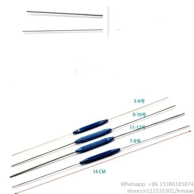 Vequyn Ophthalmic Lacrimal Probes — Double-Ended Microsurgery Instrument Set, 6pcs Precision Tips