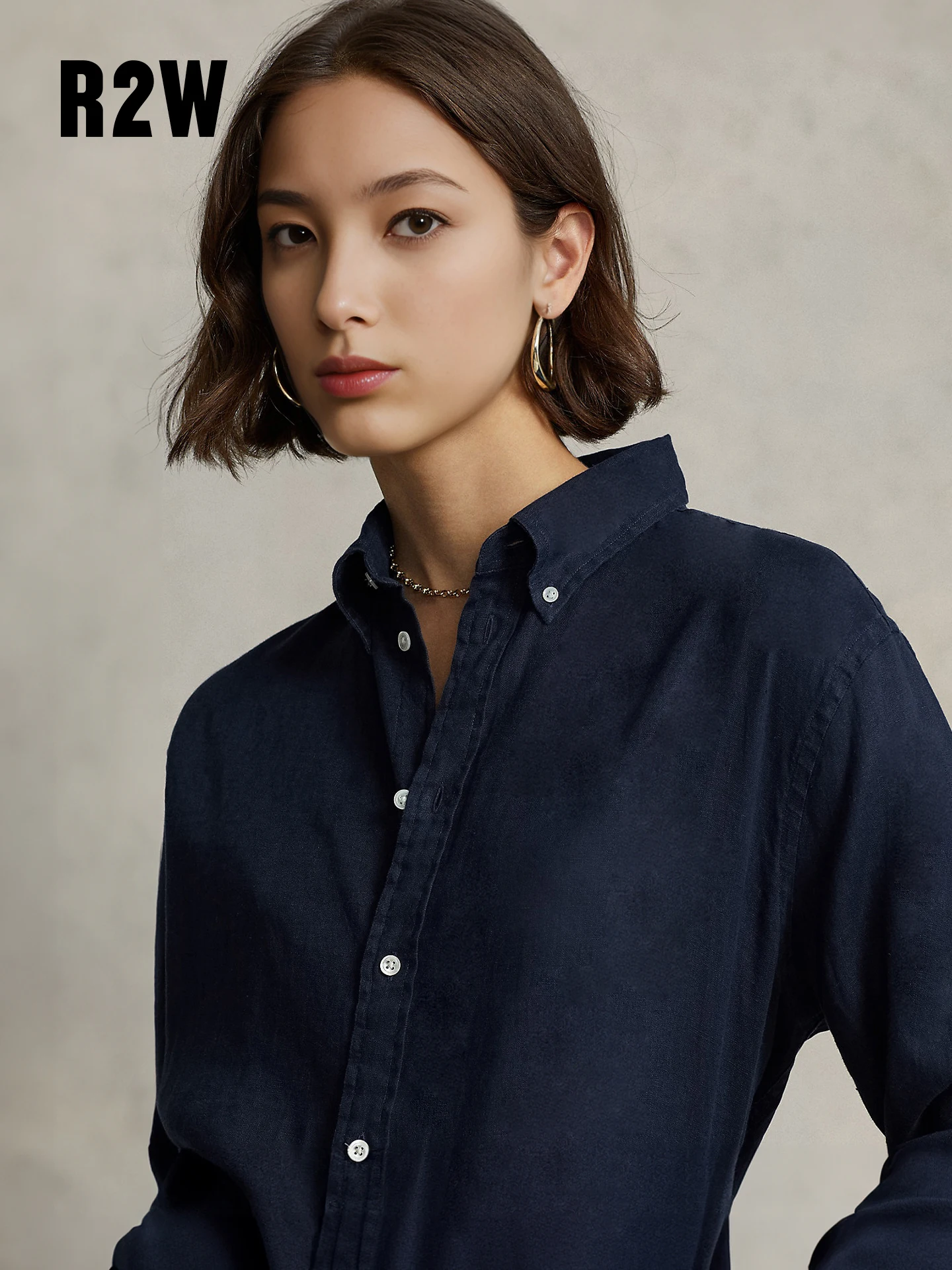 American Style Loose Oxford Cloth Fleece Women's Long Sleeve Shirt Pure Cotton Commute Inner Wear White Button up Shirt