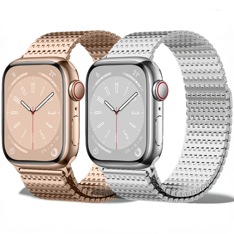 

Metal strap For Apple watch Ultra 49mm 8 7 45mm 41mm Stainless steel bracelet and wristband For iWatch 6 5 4 3 SE 44mm 40mm 42mm