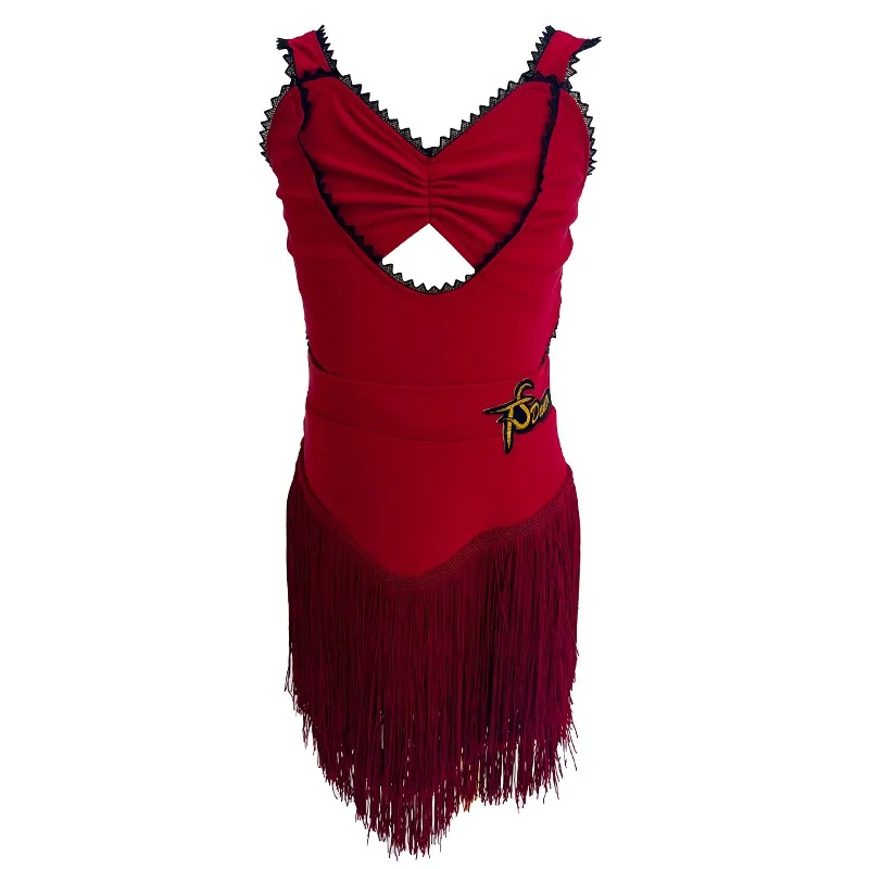 

Юбка для латинских танцев по индивидуальному заказу, тренировочный наряд для девочек, костюмы для выступлений, комплект костюмов, платья для соревнований по бальным танцам для женщин