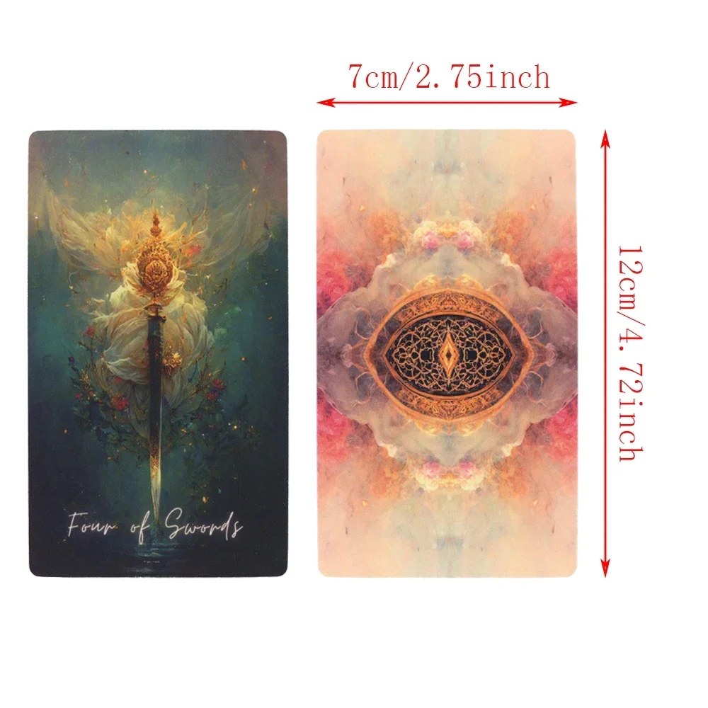 12x7cm Beautiful English Deck Tarot High Quality Runes Divination Cards Prophet with Paper Guide Book Taro Dropshipping