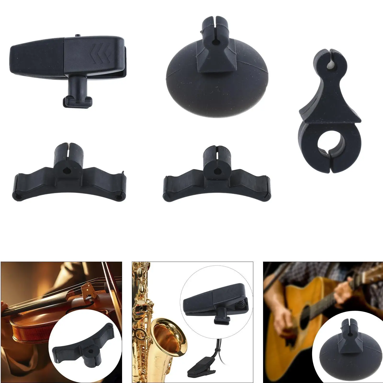 Instrument Microphone Clip Condenser Microphone Clip Stand Professional Mic Holder Fixing Clamp for Concert Stage Performance
