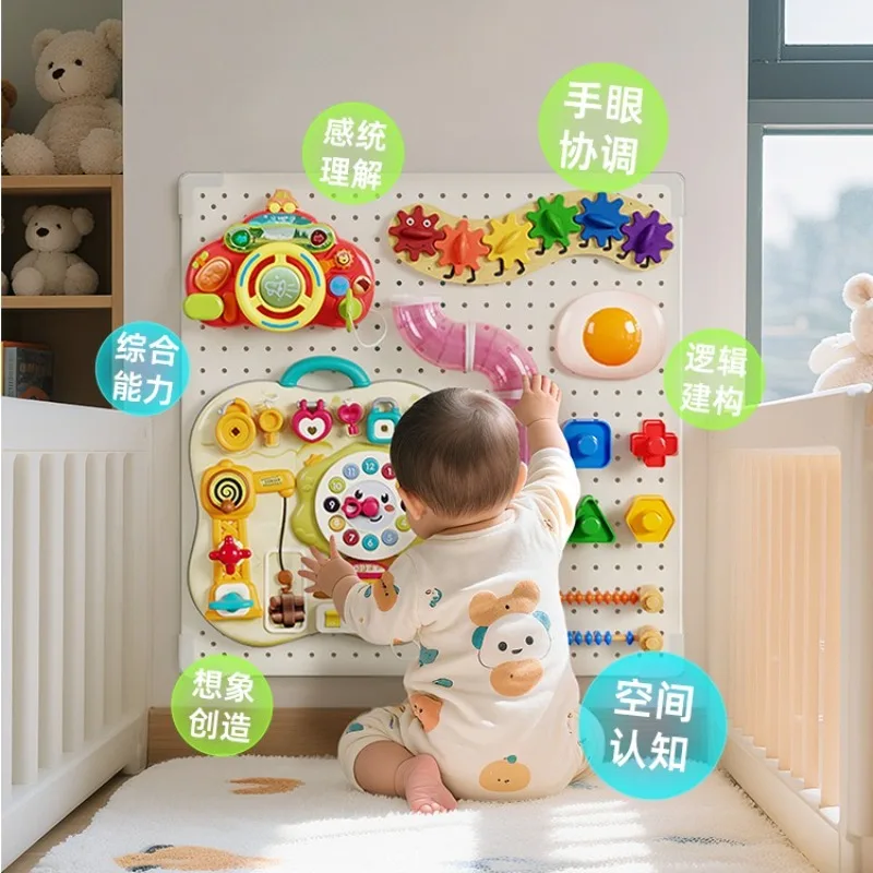 سياج حزمة لوحي مشغول للتعليم المبكر محلي الصنع للأطفال