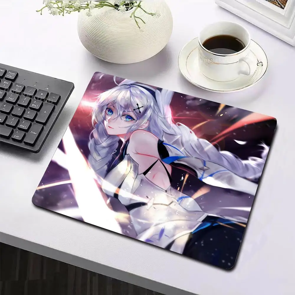 Mouse Pad Gaming accessories Purple art Non-Slip Desk Rubber Edge Holiday Honkai gifts locking Desk mats Impact3 450x400