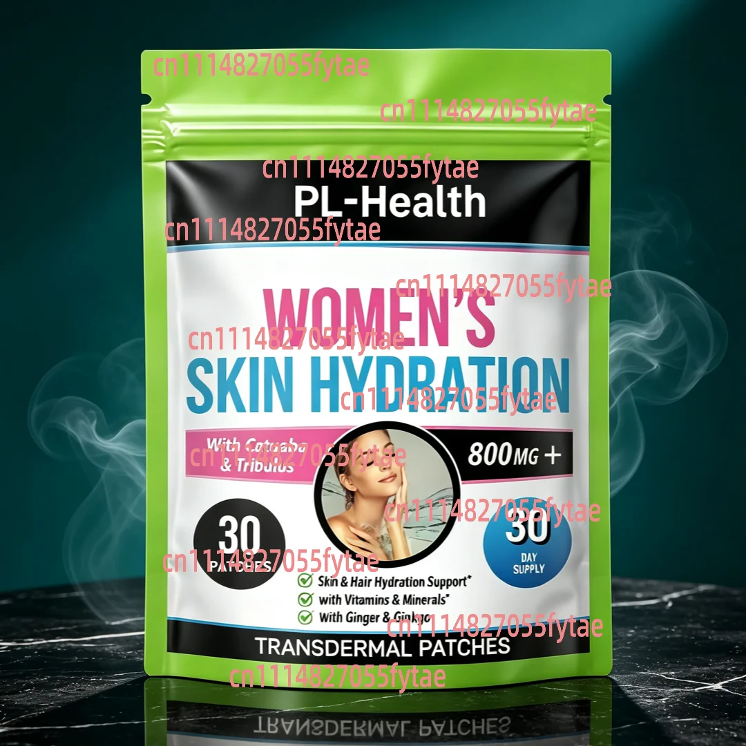 30 Patches Naturals Skin Hydration Vitamins Transdermal Patches for Women - Promotes Increased Energy, Mood & Stamina