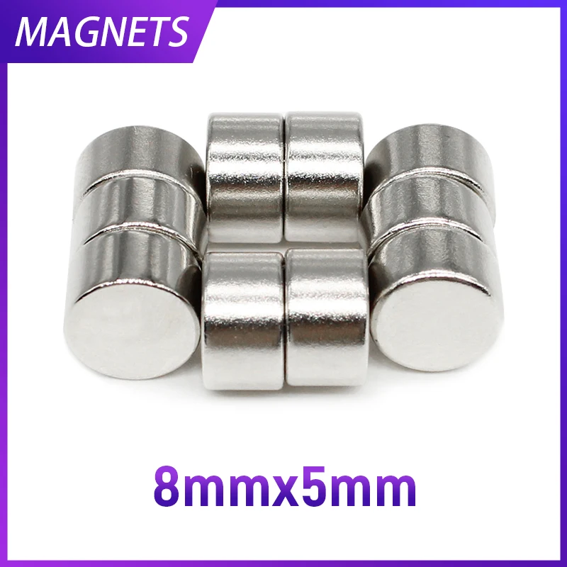 10/20/50/100/150/200PCS 8x5 Mini Small Round Magnet N35 Neodymium Disc Magnet 8x5mm Permanent Powerful Strong Magnet 8*5 mm