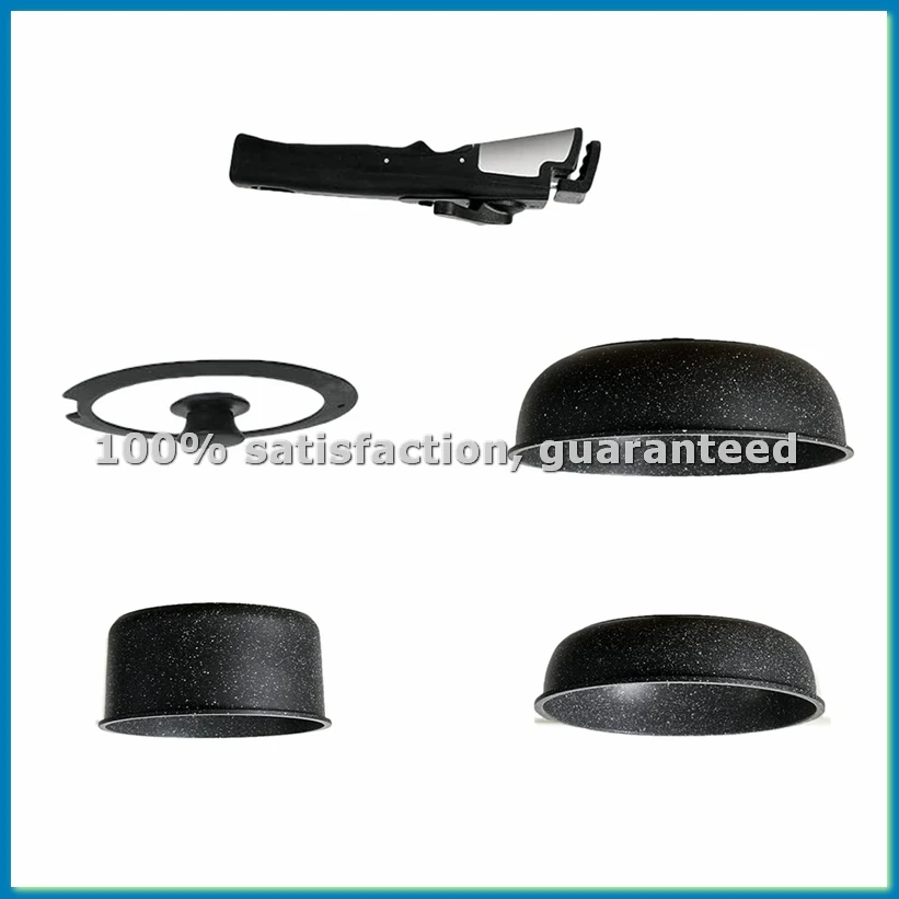 

Набор кастрюль и сковородок с отсоединяемой ручкой, 5 предметов, антипригарное кухонное посудо, набор кастрюль и сковородок, которые можно штабелировать, со съемной ручкой-A69M