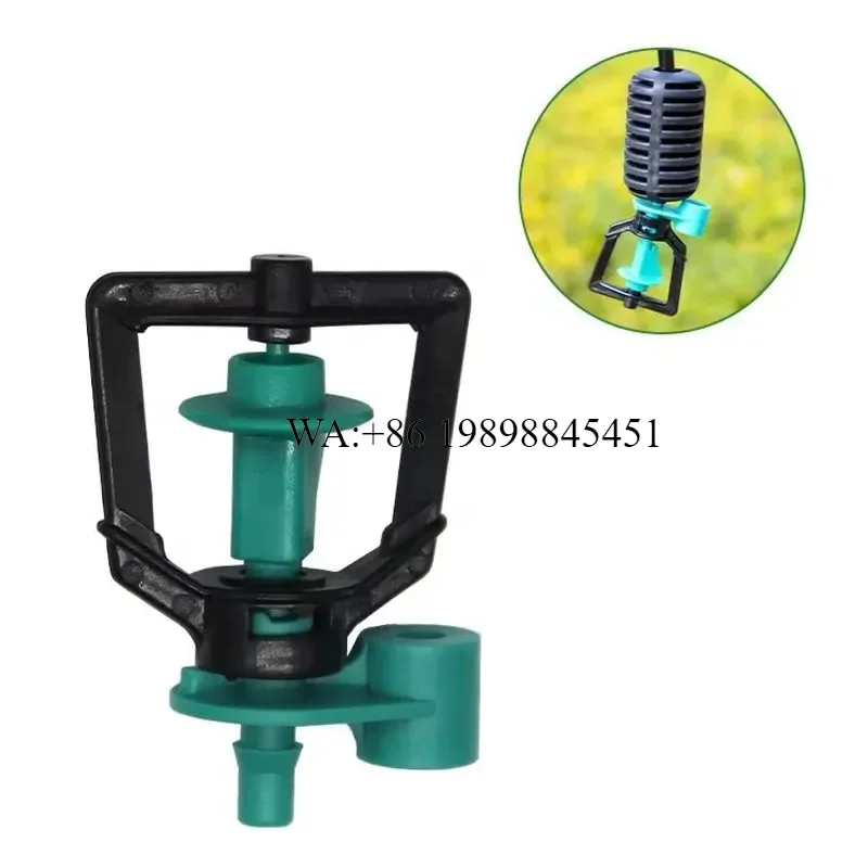 WMWMNU 2100pcs 360 Degree Rotating Drip Tape Fitting Anti-Drip Sprayer 20-300L/H Plastic for Agricultural Irrigation